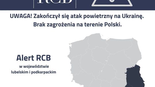 Alert RCB dla mieszkańców Podkarpacia. Rosyjski atak na Ukrainę, polskie lotnictwo w akcji [AKTUALIZACJA]