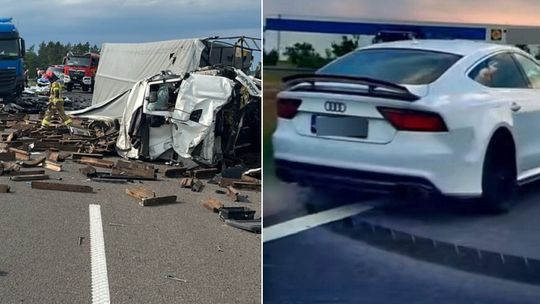 Jan R. szaleje po podkarpackich drogach! Najpierw rozbił Scanię na S19, teraz o mało nie zabił kursantki z "eLki" na A4! [WIDEO]
