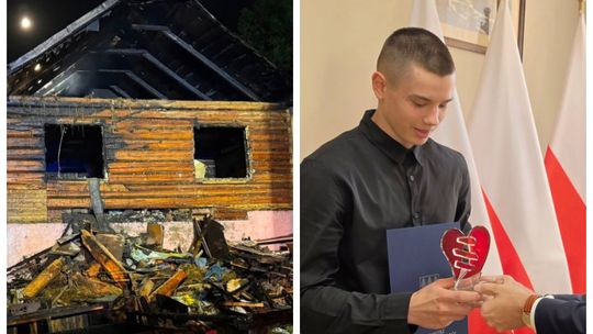 Ma 14 lat i wszedł do płonącego domu, by uratować mężczyźnie życie