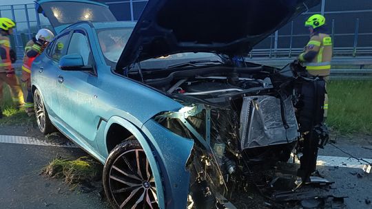 Niebezpieczna kolizja na autostradzie A4
