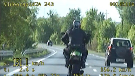 Piracka jazda motocyklisty. Został zatrzymany za szaleńczą prędkość i kaskaderskie popisy [WIDEO]