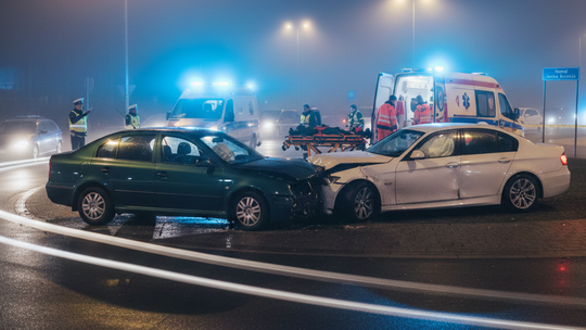 Poważny wypadek na rondzie Kuronia w Rzeszowie! Trzy osoby ranne!