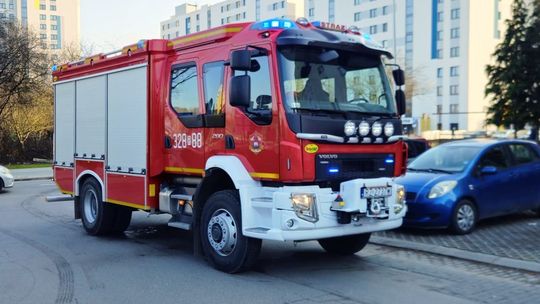 Pożar w mieszkaniu na 9. piętrze przy ulicy Granicznej w Rzeszowie