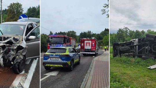 Wypadek w Jasienicy Rosielnej. Czołowe zderzenie na DK19 i utrudnienia w ruchu