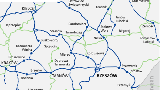 Zintegrowana Sieć Kolejowa połączy Podkarpacie ze stolicą i Krakowem w rekordowym czasie