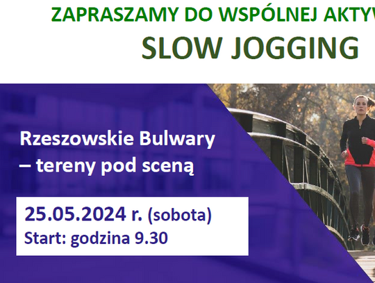 25 maja dniem slow-joggingu. Będzie świętowanie na bulwarach w Rzeszowie