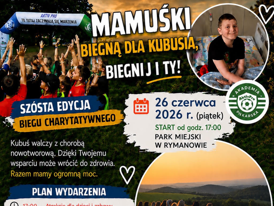 26 czerwca Rymanów pobiegnie z sercem. Każdy kilometr będzie miał znaczenie