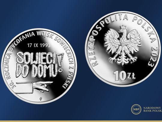 „30. rocznica wycofania wojsk sowieckich z Polski" nowa moneta kolekcjonerska NBP