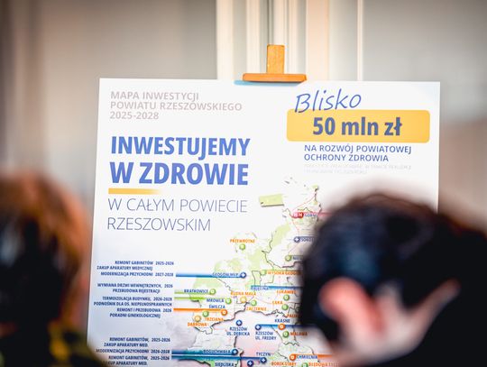 Blisko 50 mln zł na ochronę zdrowia w powiecie rzeszowskim. Inwestycje obejmą przychodnie i szpitale