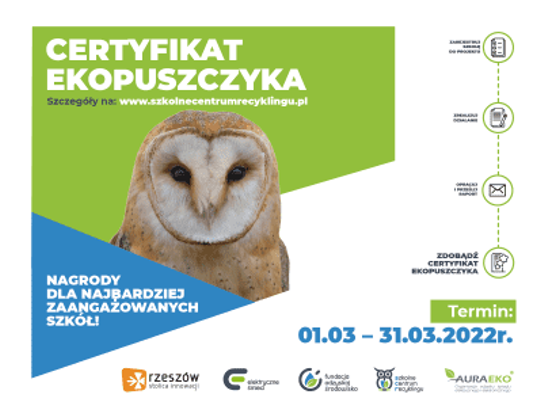 Certyfikat Ekopuszczyka - rusza projekt dla rzeszowskich szkół