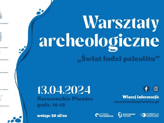 Cykl warsztatów archeologicznych dla dzieci i młodzieży w Rzeszowskich Piwnicach! Każde ze spotkań będzie podzielone na dwie części - wykładową oraz warsztatową.