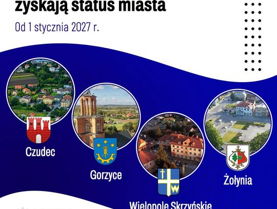 Cztery nowe miasta na mapie Podkarpacia. Historyczne zmiany od 1 stycznia 2027 roku