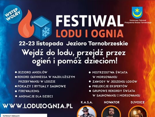 Festiwal Lodu i Ognia nad Jeziorem Tarnobrzeskim. Ekstremalne emocje w szczytnym celu