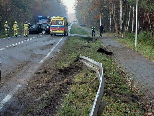 Dachowanie w Tryńczy. 9-letnia dziewczynka trafiła do szpitala