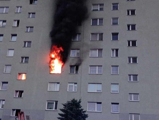 Dramatyczny pożar mieszkania na Nowym Mieście w Rzeszowie! Ewakuacja mieszkańców! [ZDJĘCIA]