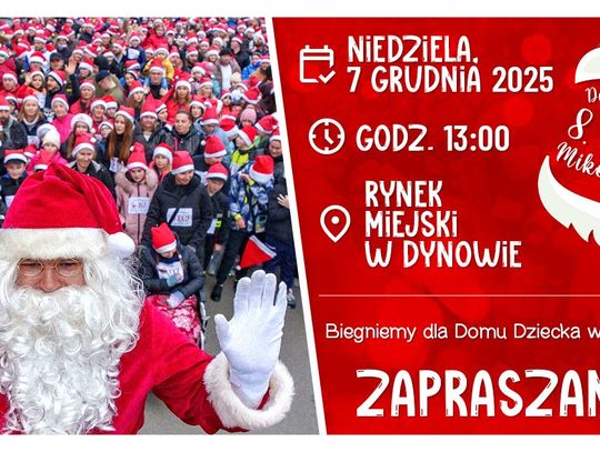 Dynów Biega po raz ósmy! Mikołajkowy Bieg Dobrych Serc już 7 grudnia