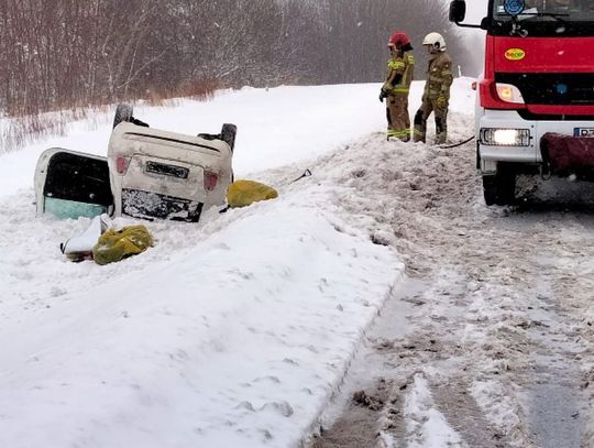 Fatalne warunki na drogach Podkarpacia. Seria kolizji i wypadków od rana
