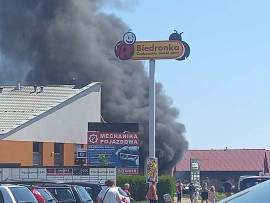 Gęsty dym nad Sędziszowem Małopolskim