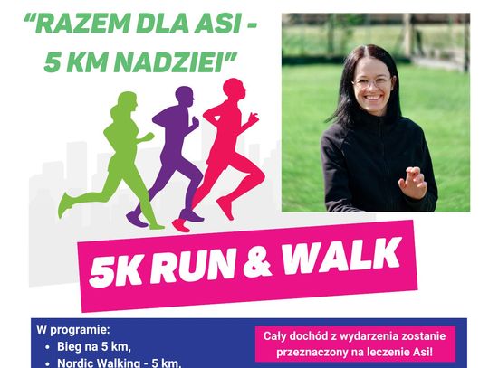 Impreza charytatywna „Razem dla Asi - 5 km nadziei” w Widełce