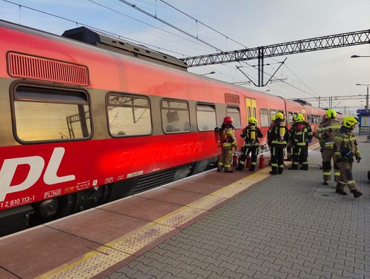 Intercity stanął w ogniu. Ewakuacja na dworcu w Dębicy