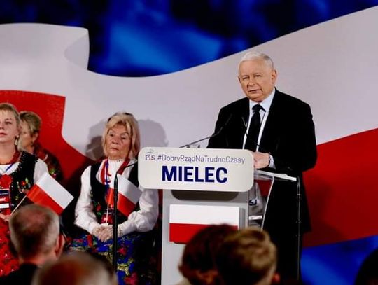 Jarosław Kaczyński w Mielcu: Obecnie decyduje się, czy w Polsce będą rządzić Polacy, czy ludzie Berlina!