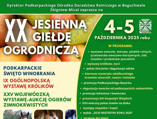Jesienna Giełda Ogrodnicza w Boguchwale: ogrody, konie i XVII-wieczne łowy
