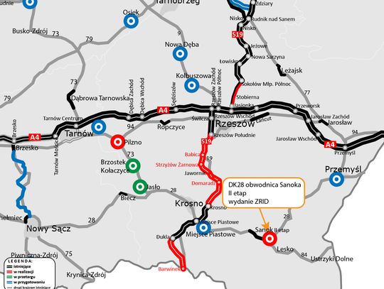 Jest pozwolenie na budowę II etapu obwodnicy Sanoka
