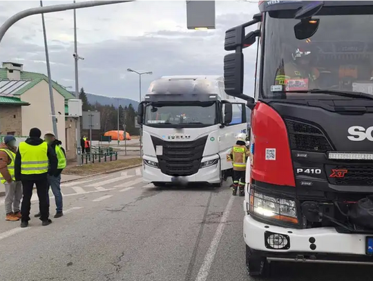 Kierowca z Serbii potrącił jednego z rolników protestujących w Barwinku