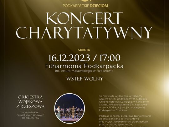 Koncert Charytatywny "Podkarpackie Dzieciom" w Filharmonii Podkarpackiej w Rzeszowie