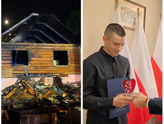 Ma 14 lat i wszedł do płonącego domu, by uratować mężczyźnie życie