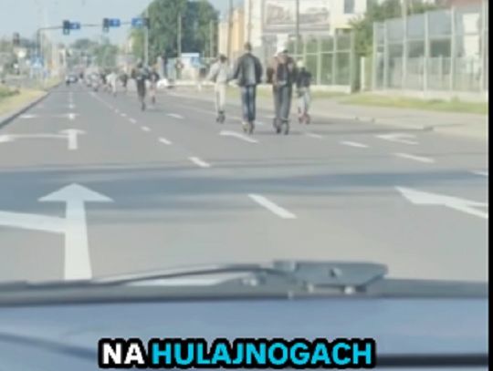 Nagrania obiegły internet. Policja ściga uczestników brawurowych rajdów na hulajnogach w Rzeszowie i Krośnie