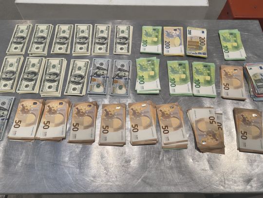 Nielegalny przewóz gotówki: ponad 2 mln euro od 2025 roku