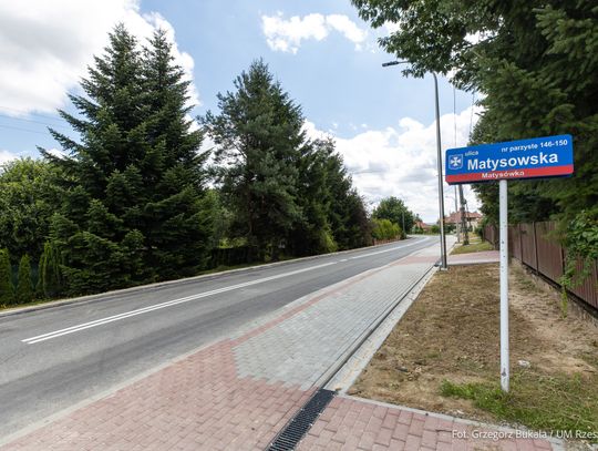 Nowa infrastruktura dla pieszych na Matysowskiej. Inwestycja kosztowała ponad milion złotych