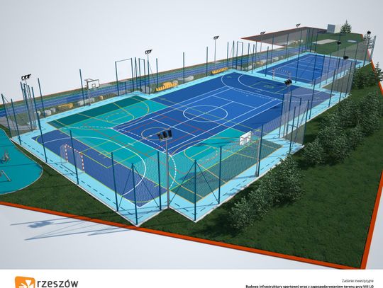 Nowoczesny kompleks sportowy powstanie przy VIII LO w Rzeszowie. Mamy wizualizacje!