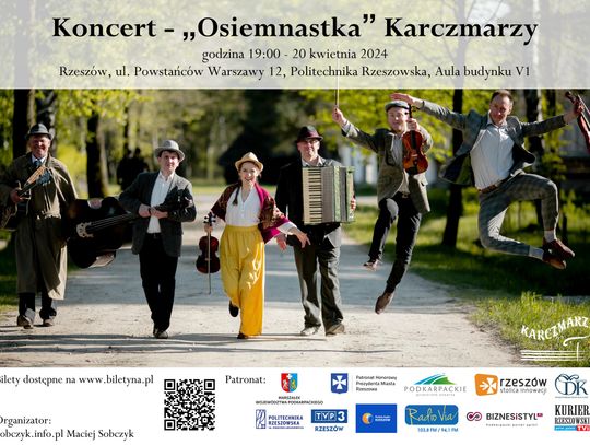 Osiemnaste urodziny Karczmarzy. Koncert na Politechnice Rzeszowskiej