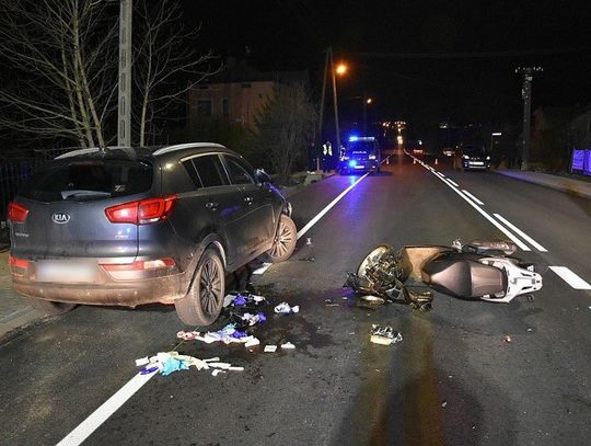 Pijany motocyklista spowodował wypadek w Radymnie. Stracił prawo jazdy