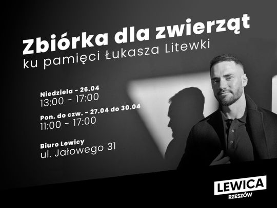Po tragicznej śmierci Łukasza Litewki dobro nie ustaje. Rzeszów i region pomagają zwierzętom w jego imieniu
