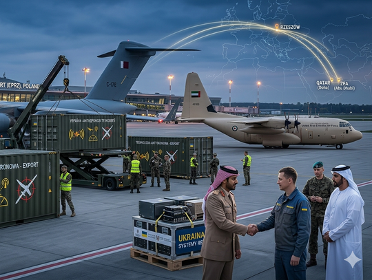 Podkarpacki most powietrzny do Zatoki Perskiej. Dlaczego wojskowe maszyny z Kataru i ZEA lądują w Jasionce?