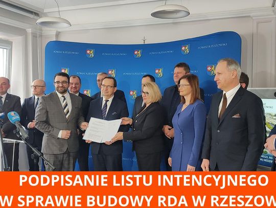 Podpisanie listu intencyjnego w sprawie budowy Regionalnego Dworca Autobusowego w Rzeszowie