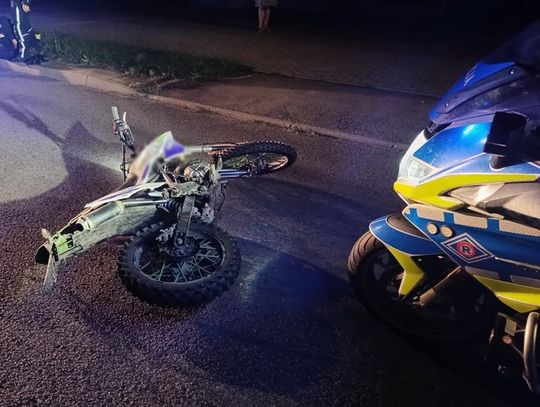Policyjny pościg za motocyklistą! Doszło do kolizji