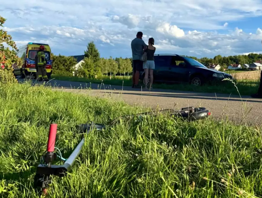 Poważny wypadek 15-latki na hulajnodze elektrycznej. Na miejscu lądował śmigłowiec LPR!