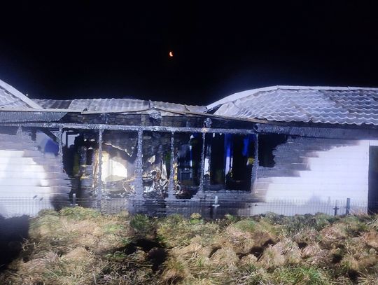 Pożar domków letniskowych w Bieszczadach. Cztery godziny akcji strażaków [ZDJĘCIA]