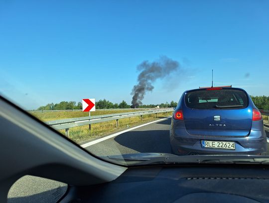 Pożar samochodu osobowego w Rudnej Małej