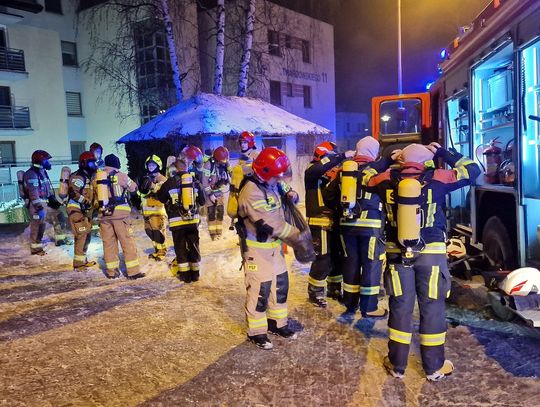 Pożar w garażu podziemnym na ul. Twardowskiego w Rzeszowie