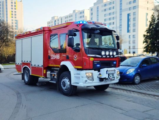 Pożar w mieszkaniu na 9. piętrze przy ulicy Granicznej w Rzeszowie