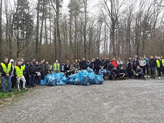 Pracownicy rzeszowskiej elektrociepłowni posprzątali las