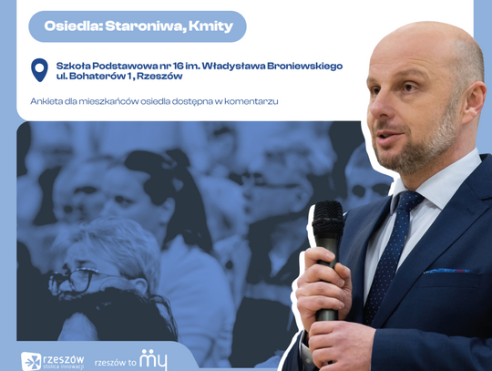 Prezydent Fijołek spotka się z mieszkańcami Kmity i Staroniwy