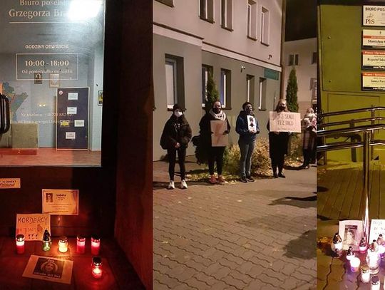 Protesty pod siedzibą PiS i Konfederacji