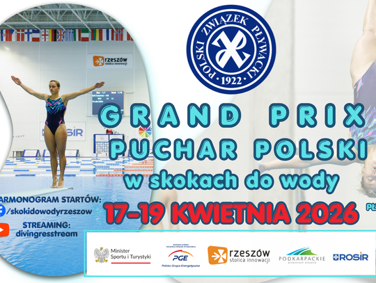Rzeszów ponownie gospodarzem prestiżowych zawodów. II edycja Grand Prix w skokach do wody już w kwietniu