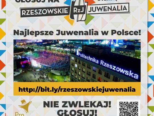 Rzeszowskie Juwenalia Politechniki Rzeszowskiej nominowane w kategorii „Najlepsze Juwenalia w Polsce"!